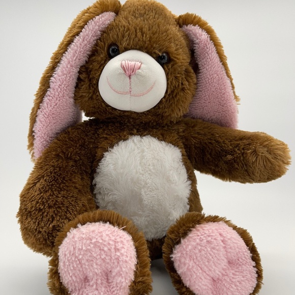 BuildABear Toys Build A Bear Easter Bunny Rabbit Plush Brown With